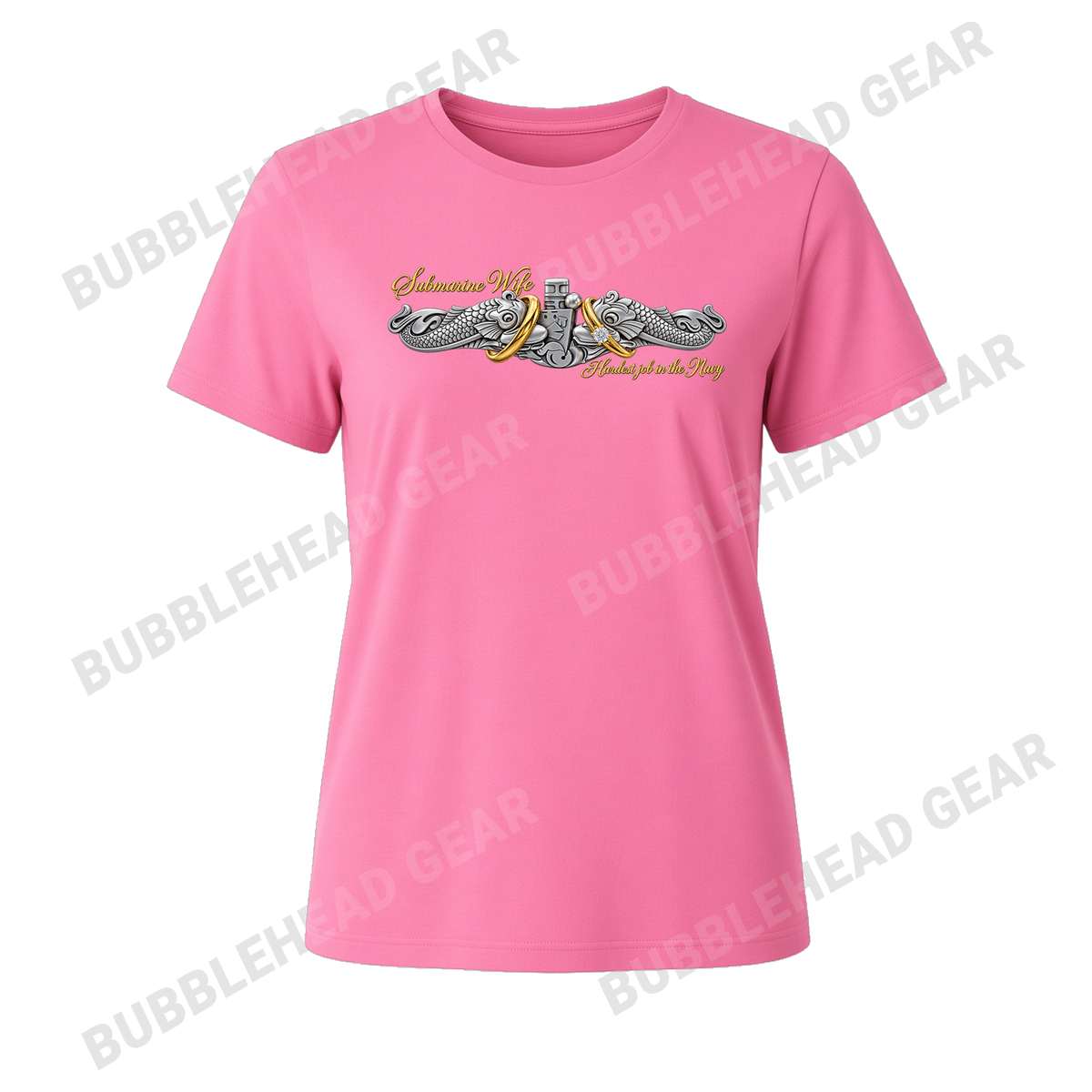 Submarine Wife - Hardest Job in the Navy T-shirt