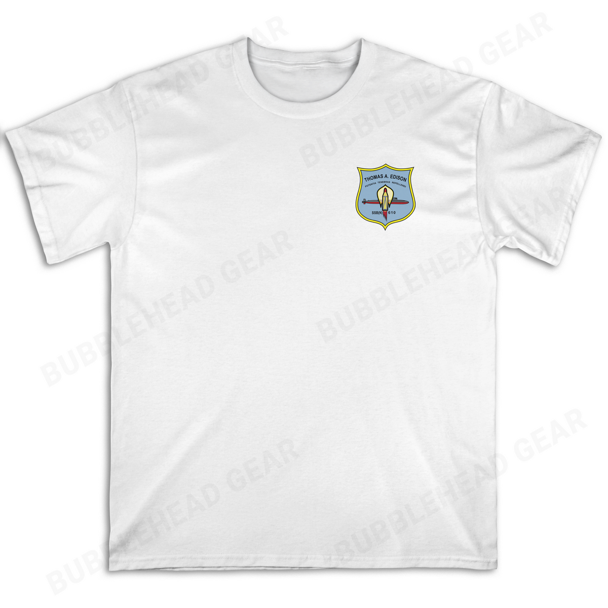 SSBN 41 for Freedom Heavy Cotton Crewneck T-Shirt