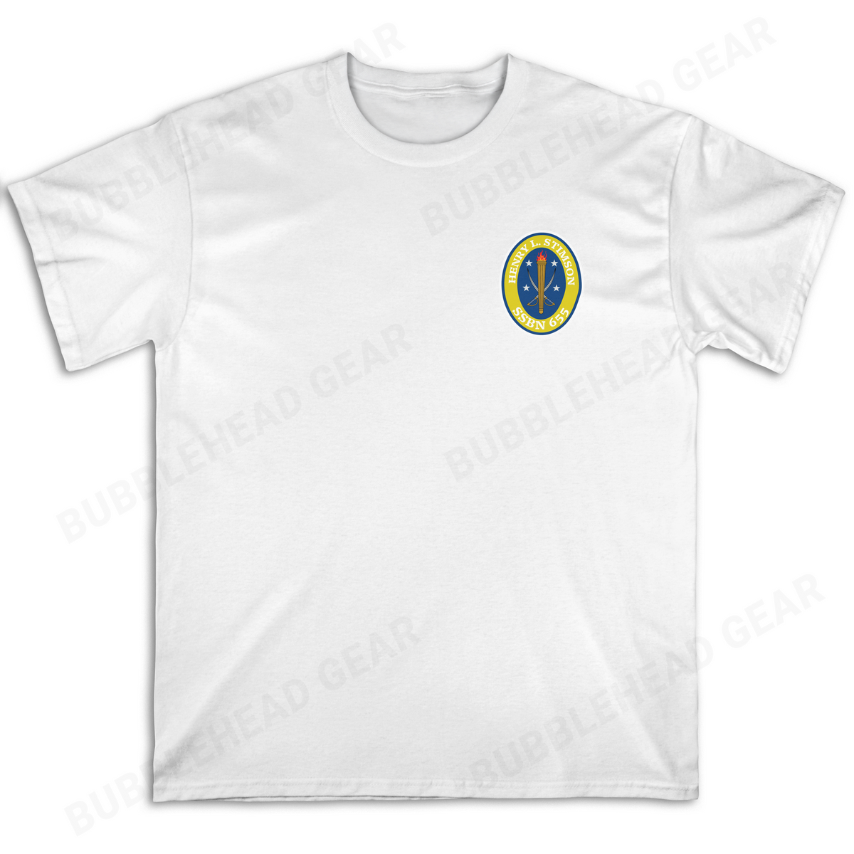 SSBN 41 for Freedom Heavy Cotton Crewneck T-Shirt