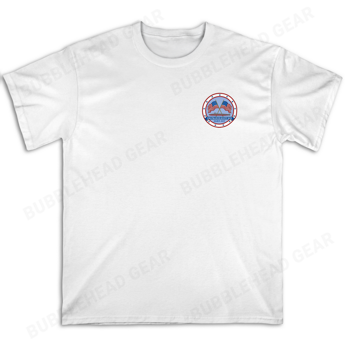 SSBN 41 for Freedom Heavy Cotton Crewneck T-Shirt