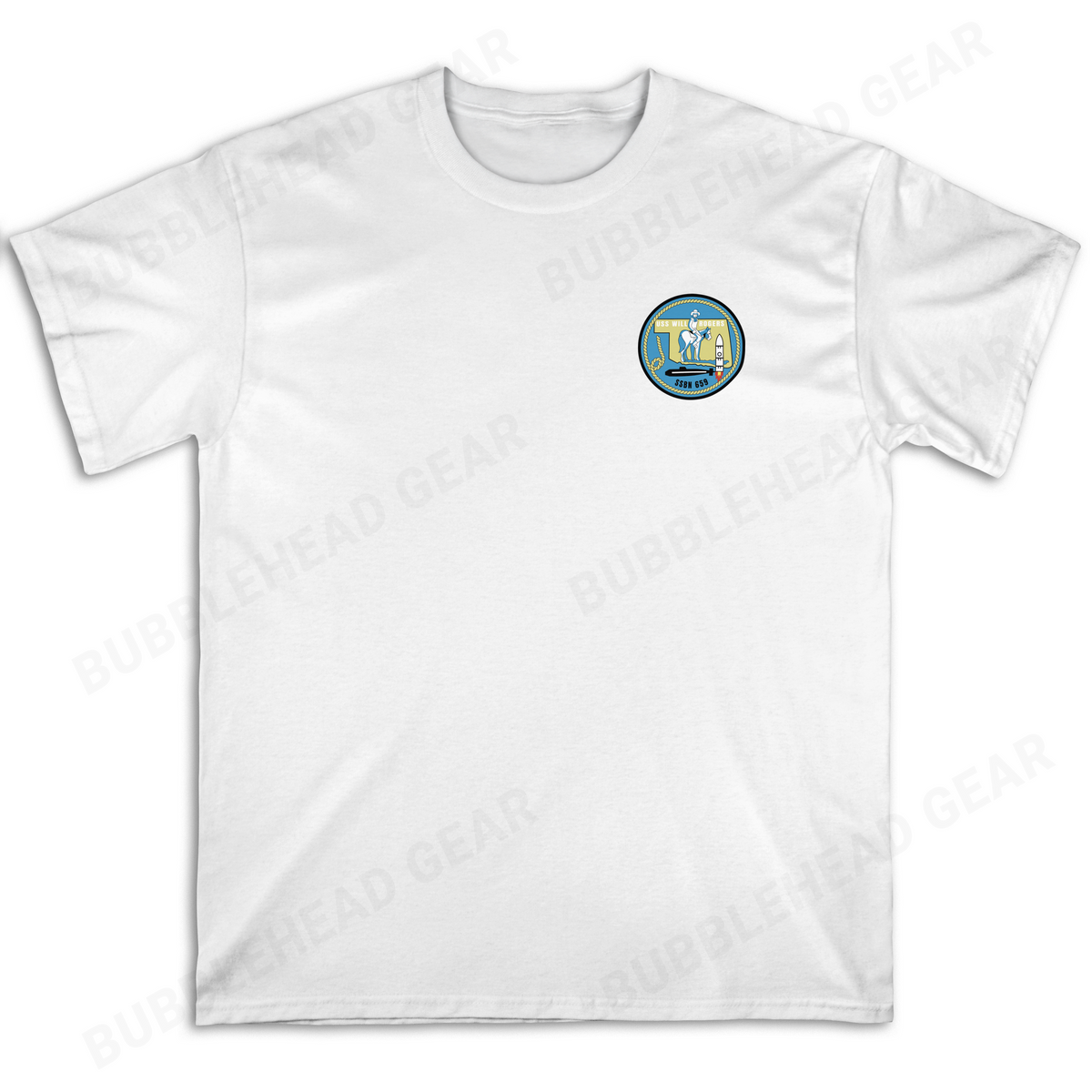 SSBN 41 for Freedom Heavy Cotton Crewneck T-Shirt