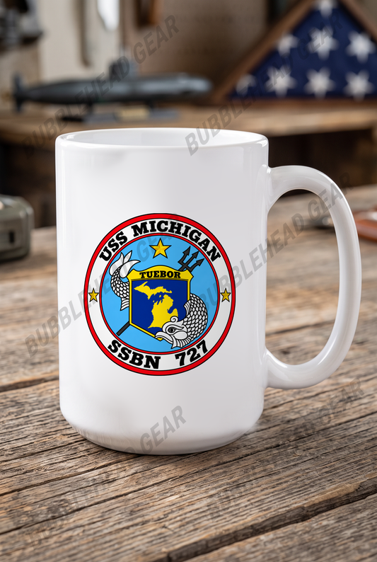 USS Michigan SSBN-727 - 15 oz. Coffee Mug