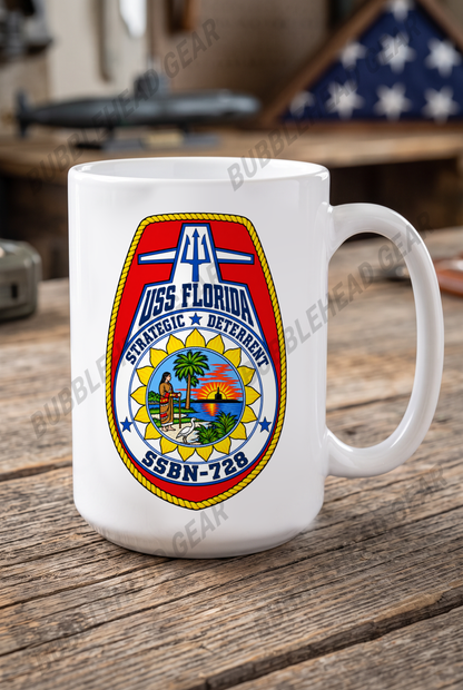 USS Florida SSBN-728 - 15 oz. Coffee Mug