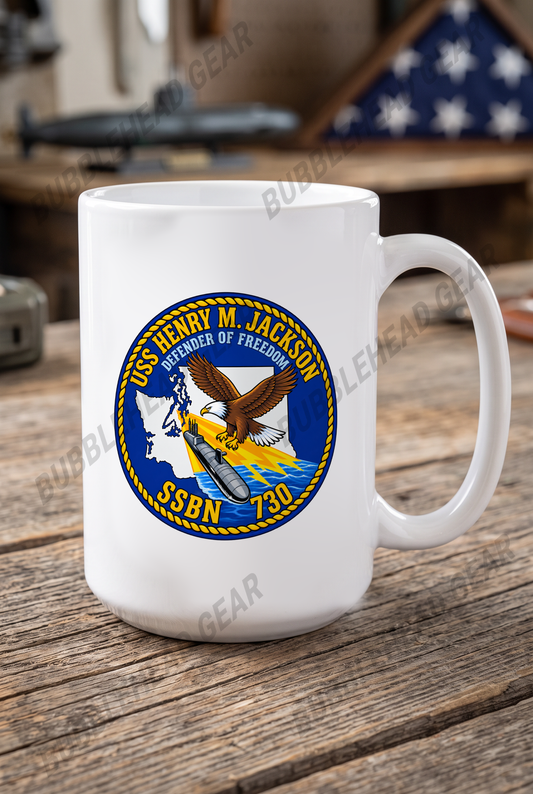 USS Henry M. Jackson SSBN-730 - 15 oz. Coffee Mug
