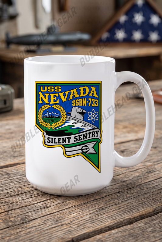 USS Nevada SSBN-733 - 15 oz. Coffee Mug