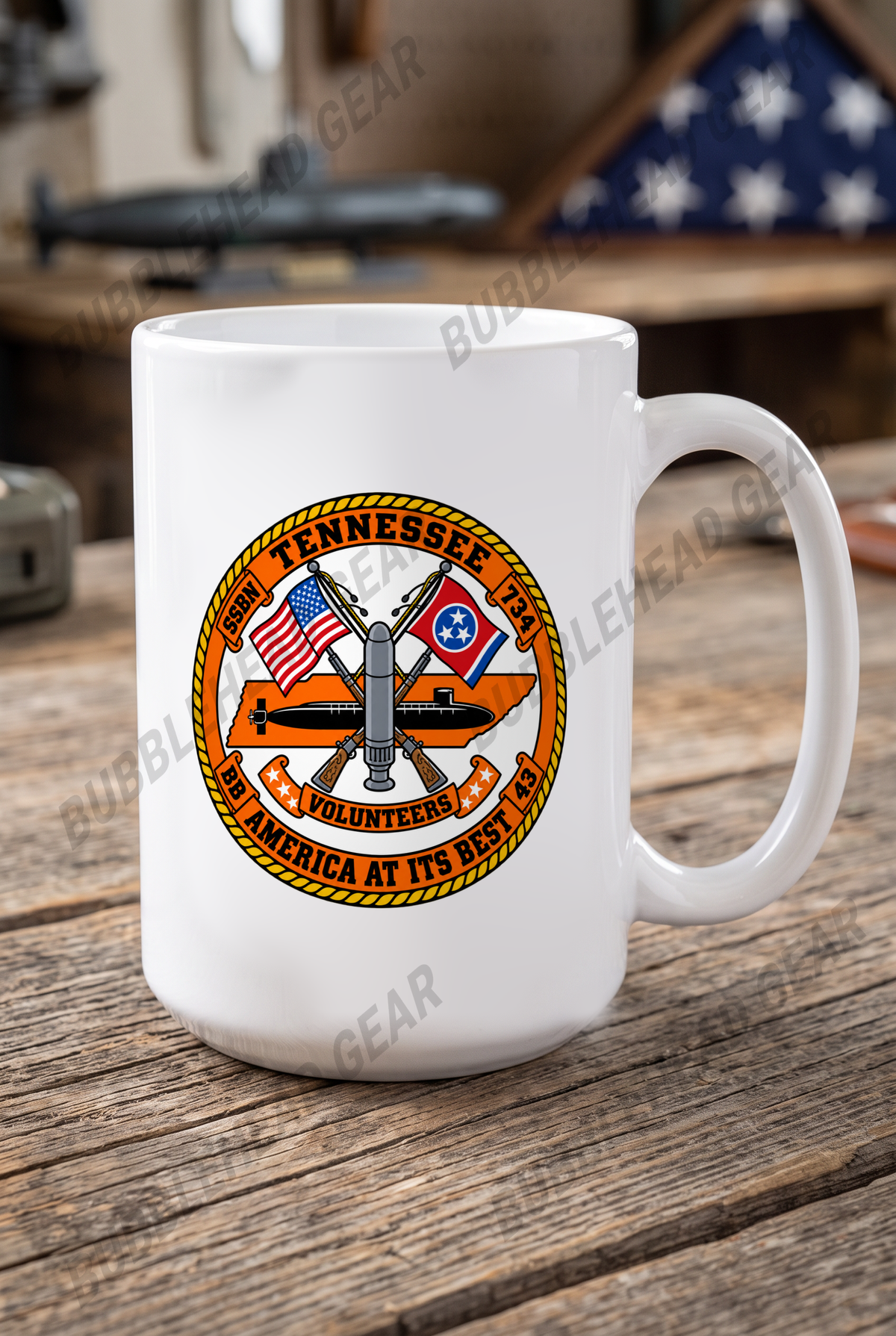 USS Tennessee SSBN-734 - 15 oz. Coffee Mug