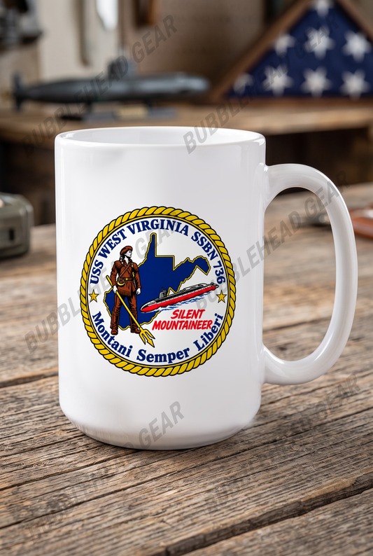 USS West Virgina SSBN-736 - 15 oz. Coffee Mug