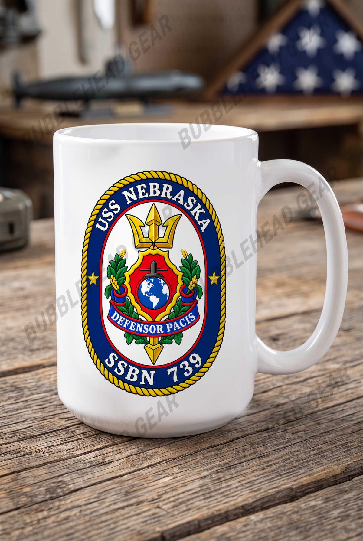 USS Nebraska SSBN-739 - 15 oz. Coffee Mug