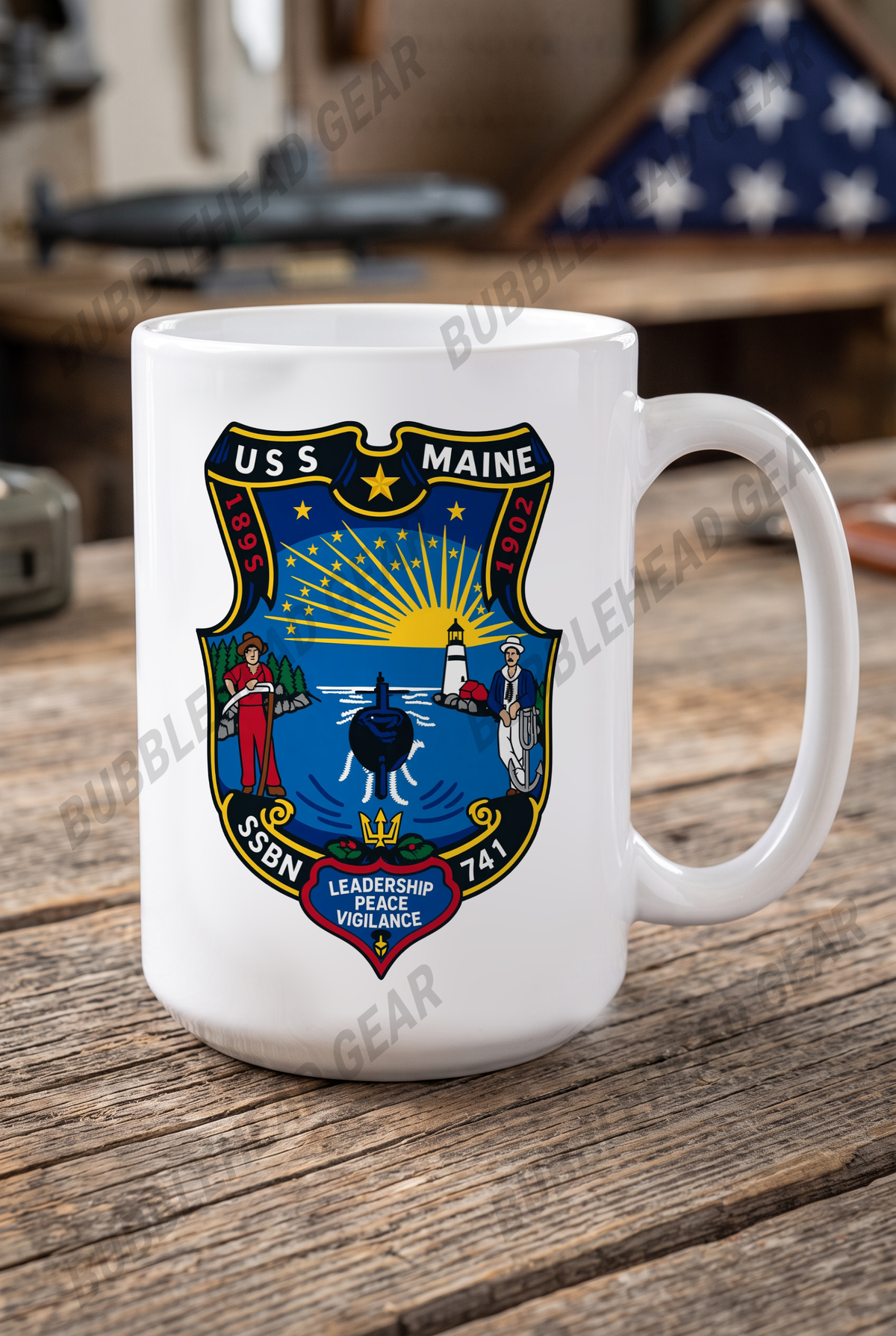USS Maine SSBN-741 - 15 oz. Coffee Mug