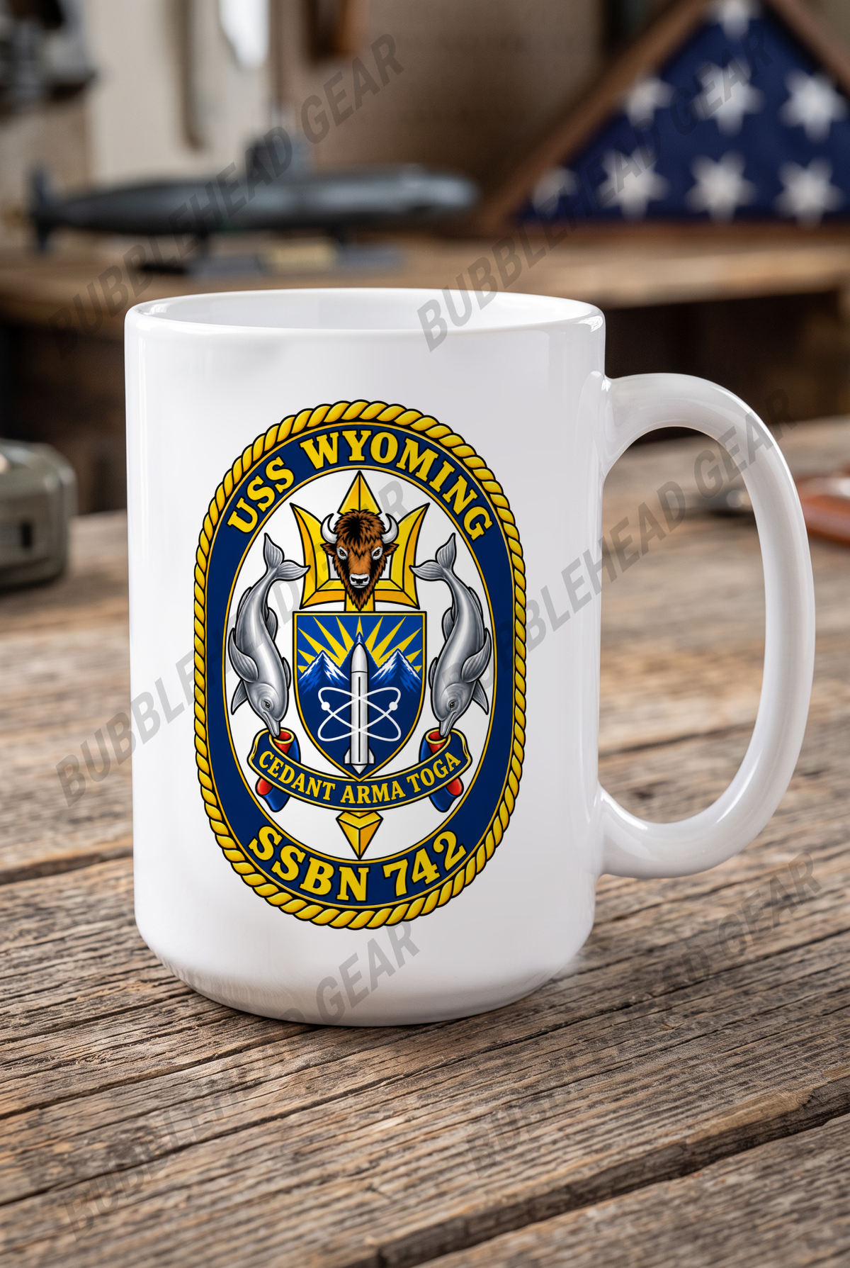 USS Wyoming SSBN-742 - 15 oz. Coffee Mug