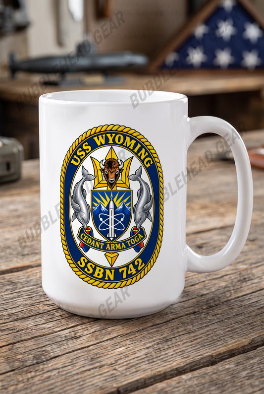 USS Wyoming SSBN-742 - 15 oz. Coffee Mug