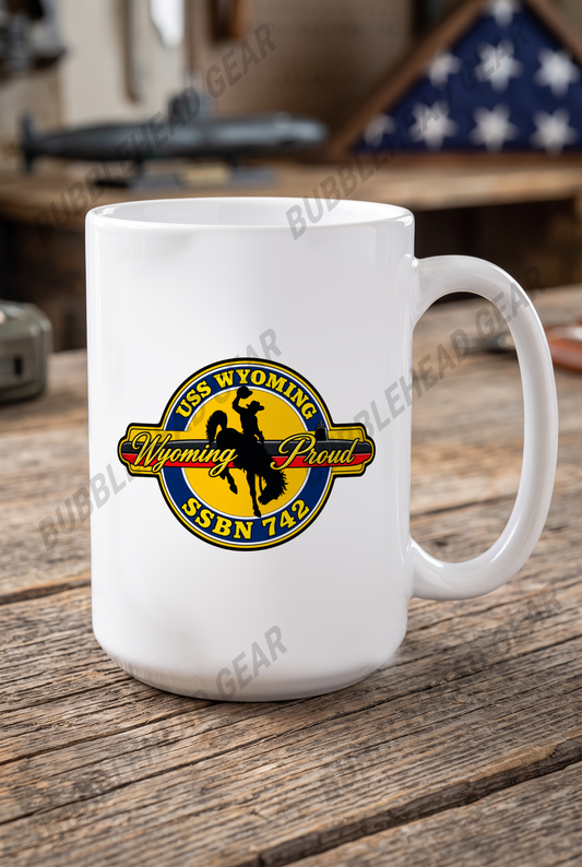 USS Wyoming SSBN-742 Wyoming Proud - 15 oz. Coffee Mug