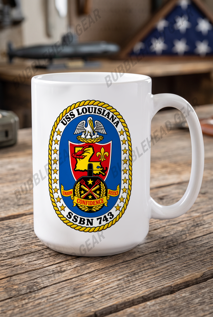 USS Louisiana SSBN-743 - 15 oz. Coffee Mug