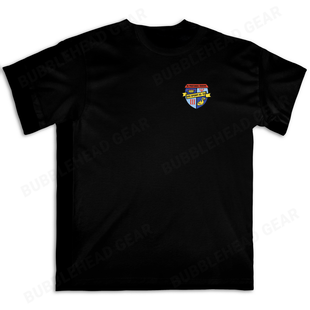 Submarine Tender Cotton T-Shirt with Ship Patch