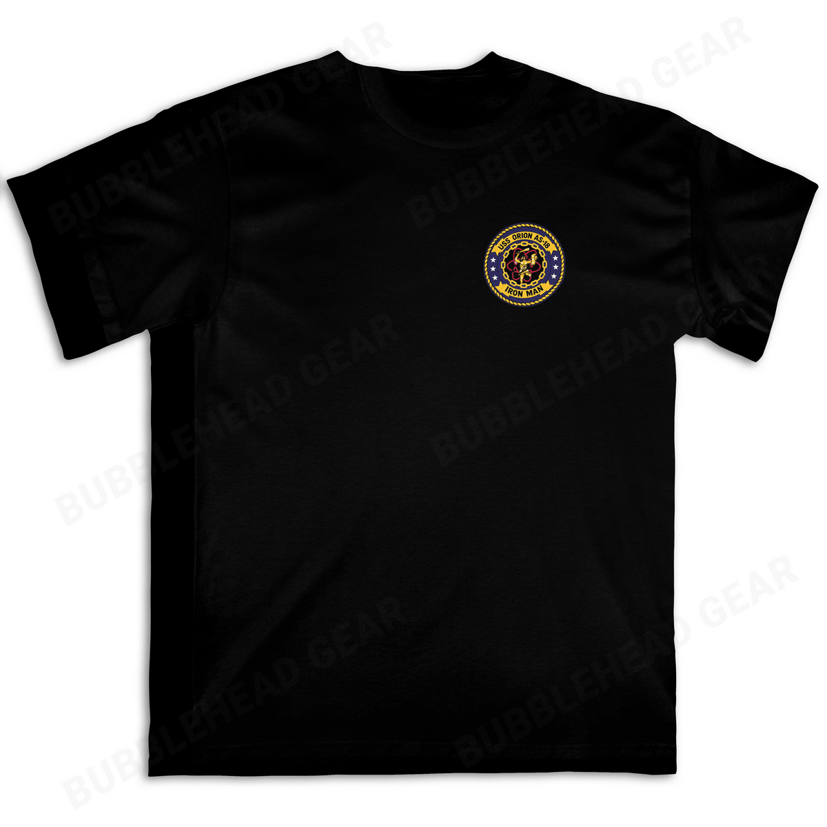 Submarine Tender Cotton T-Shirt with Ship Patch