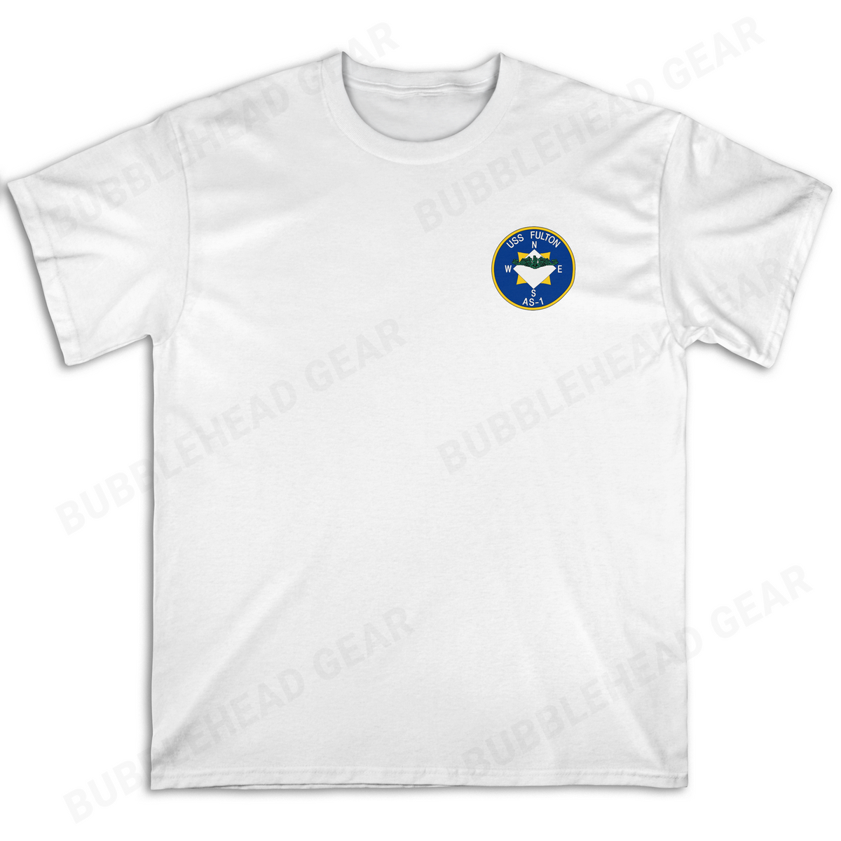 Submarine Tender Cotton T-Shirt with Ship Patch