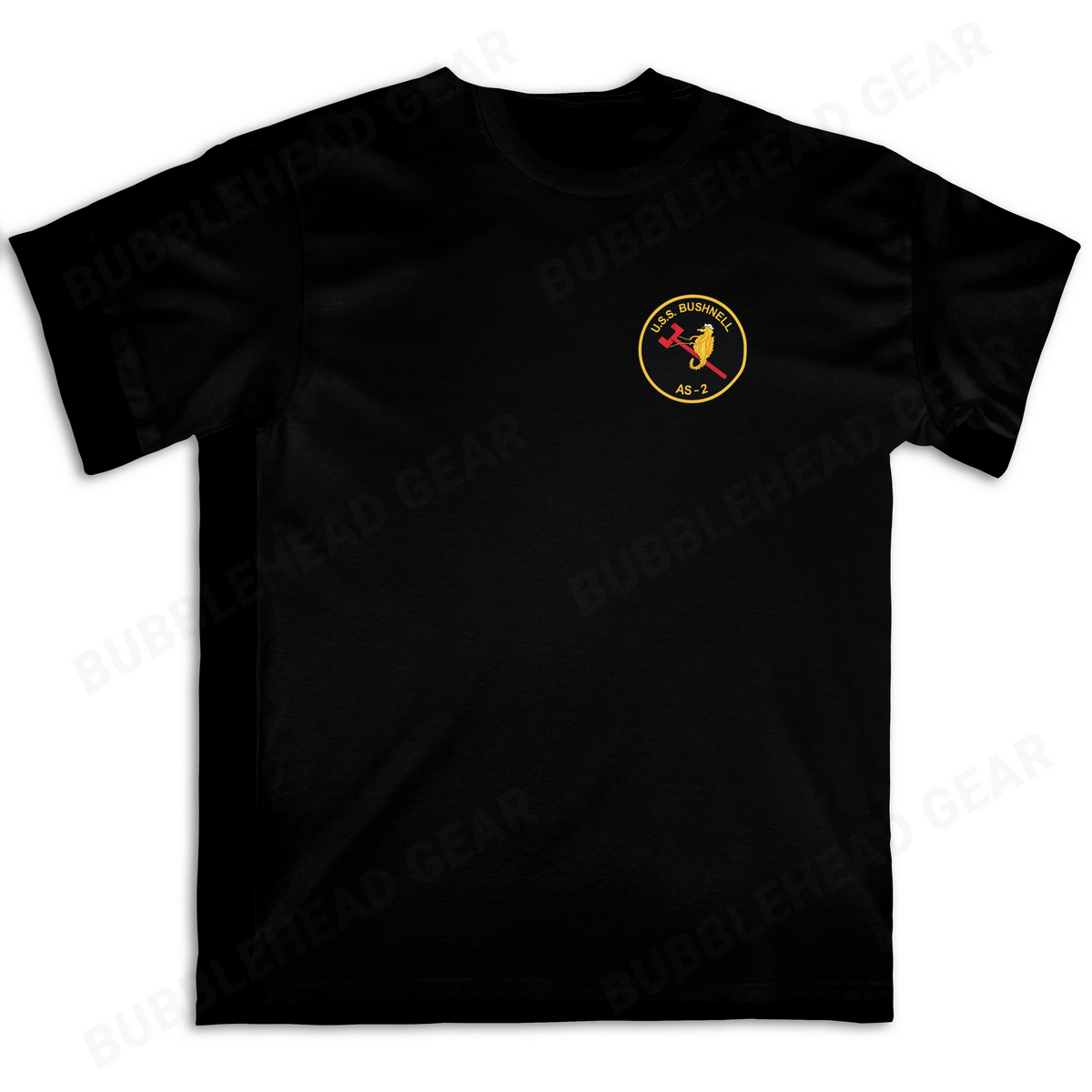 Submarine Tender Cotton T-Shirt with Ship Patch