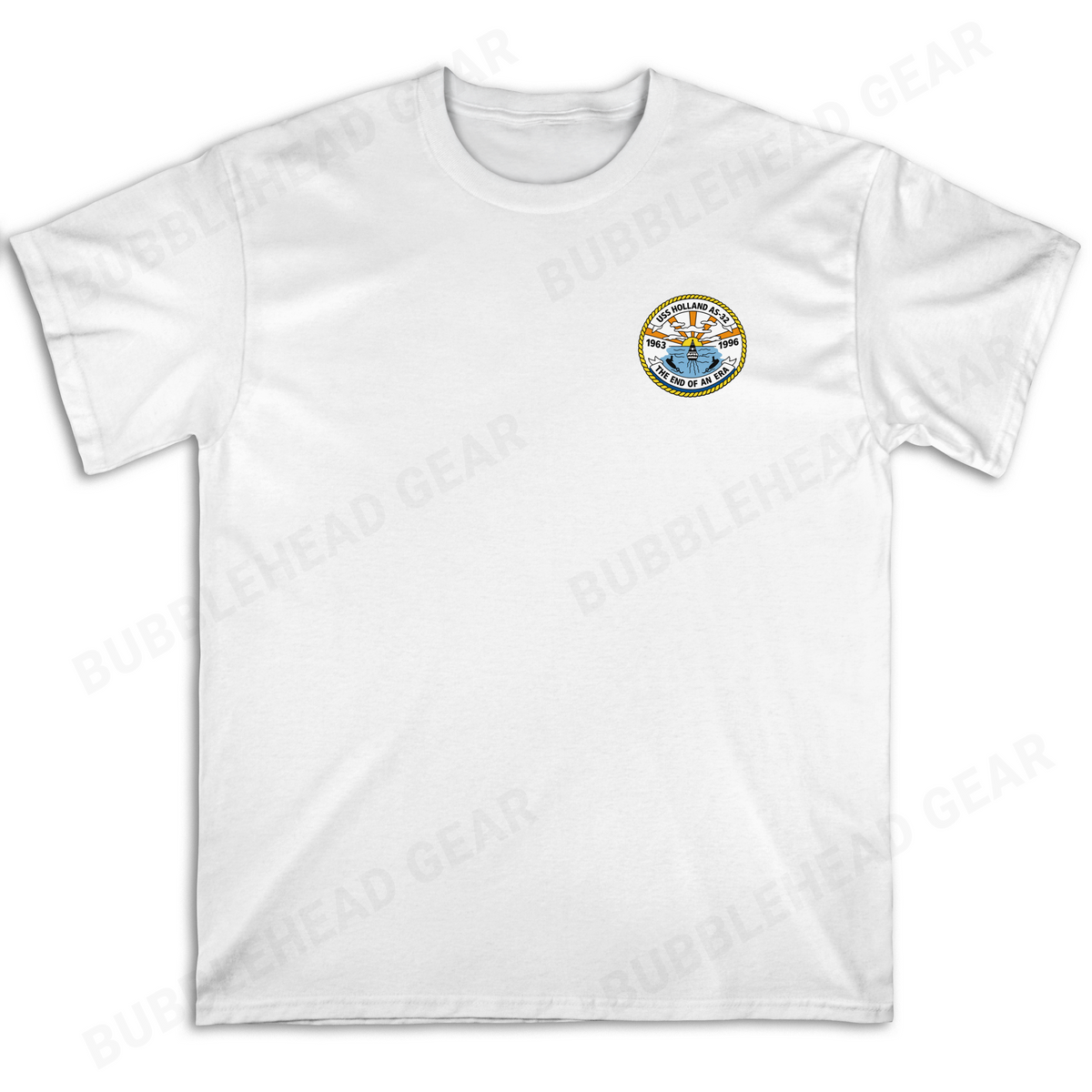 Submarine Tender Cotton T-Shirt with Ship Patch