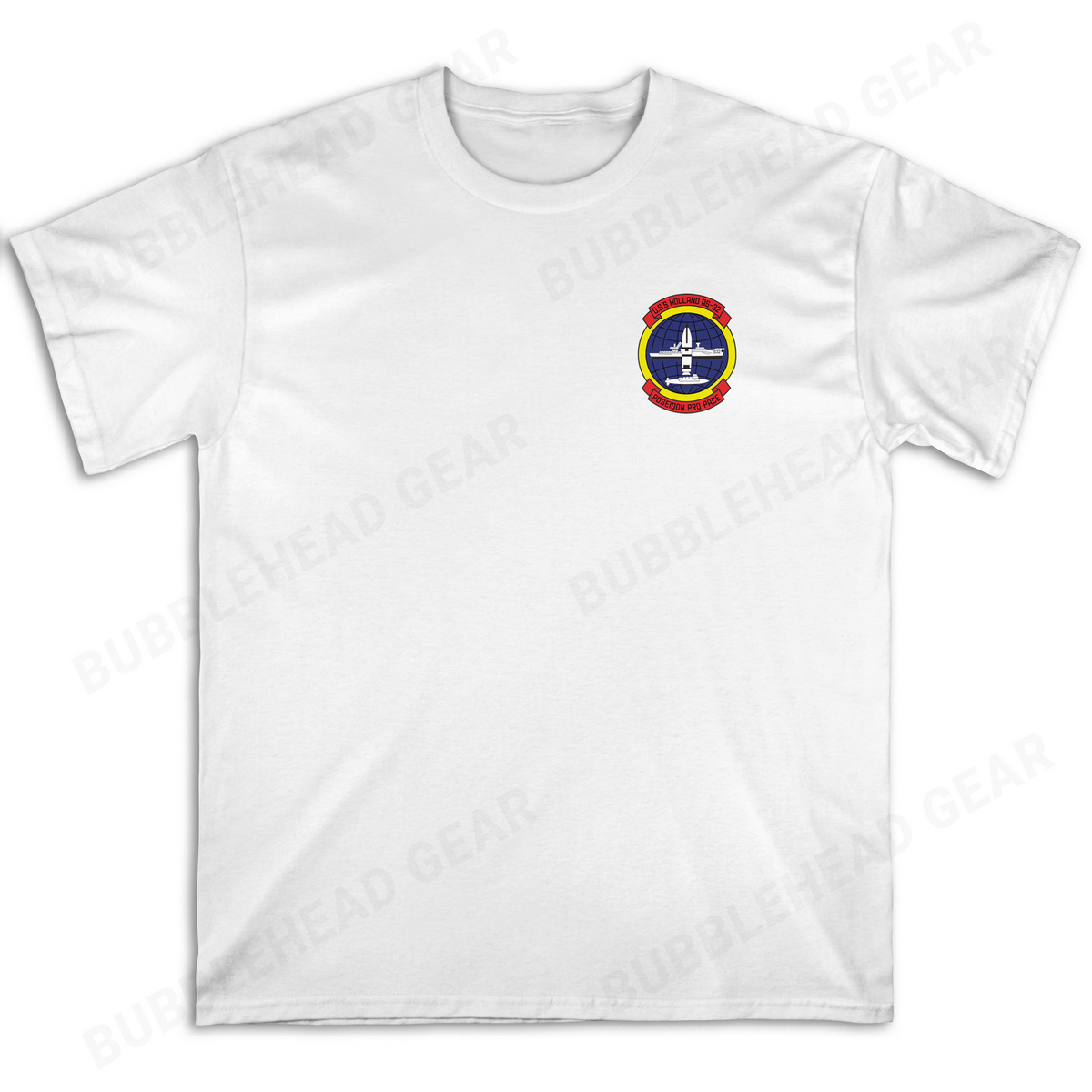 Submarine Tender Cotton T-Shirt with Ship Patch