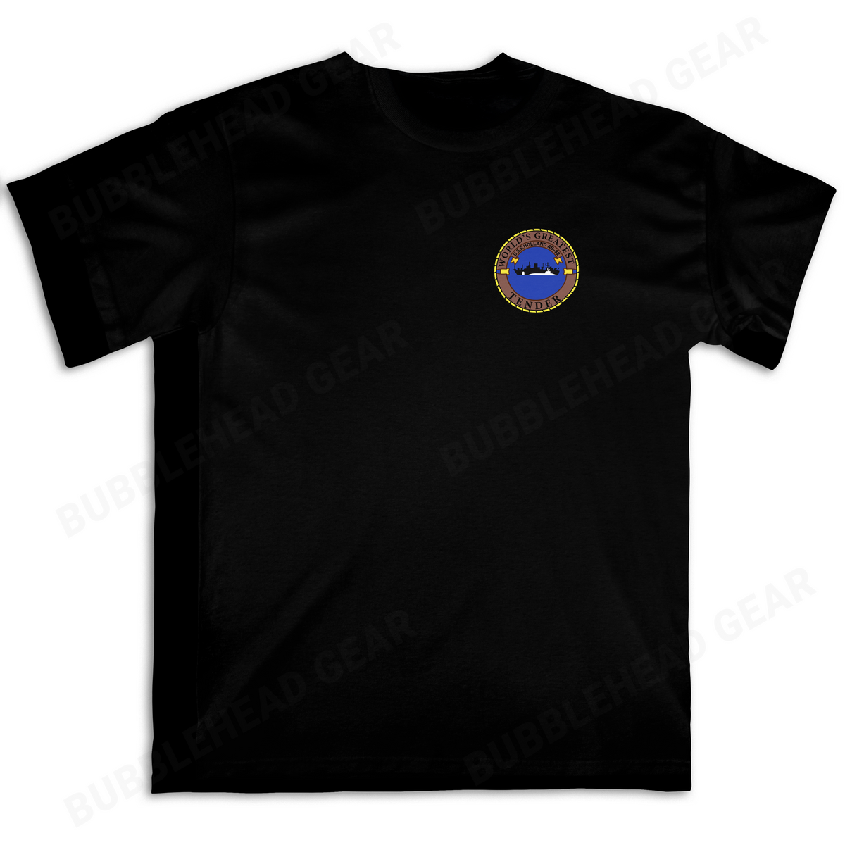 Submarine Tender Cotton T-Shirt with Ship Patch