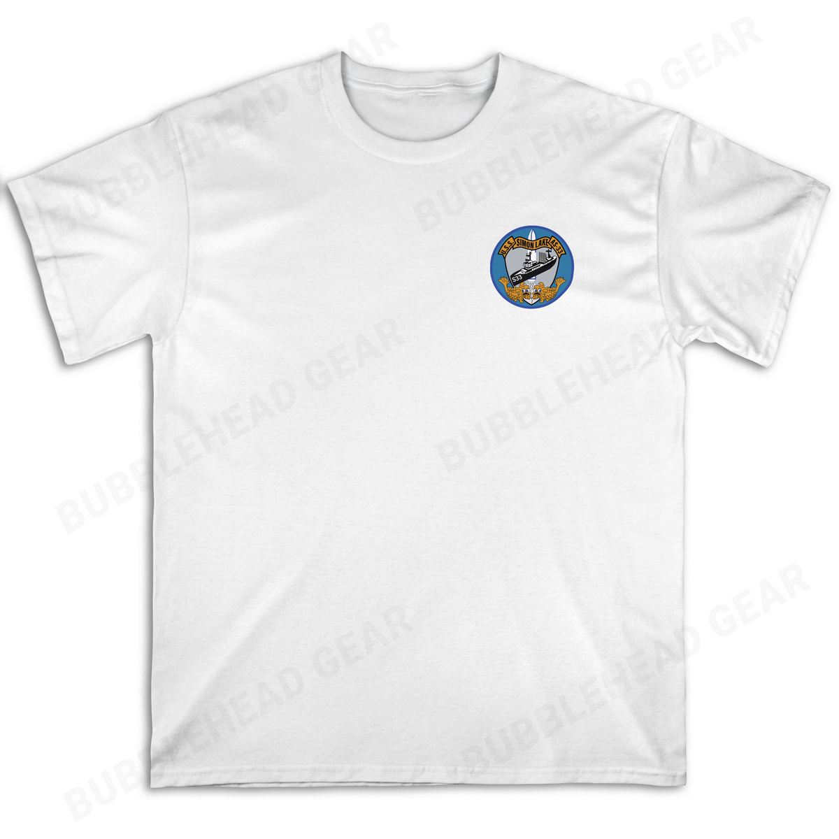 Submarine Tender Cotton T-Shirt with Ship Patch