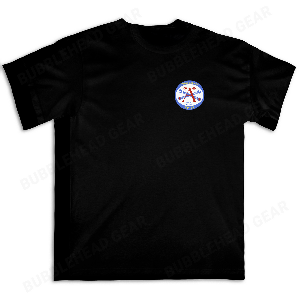 Submarine Tender Cotton T-Shirt with Ship Patch
