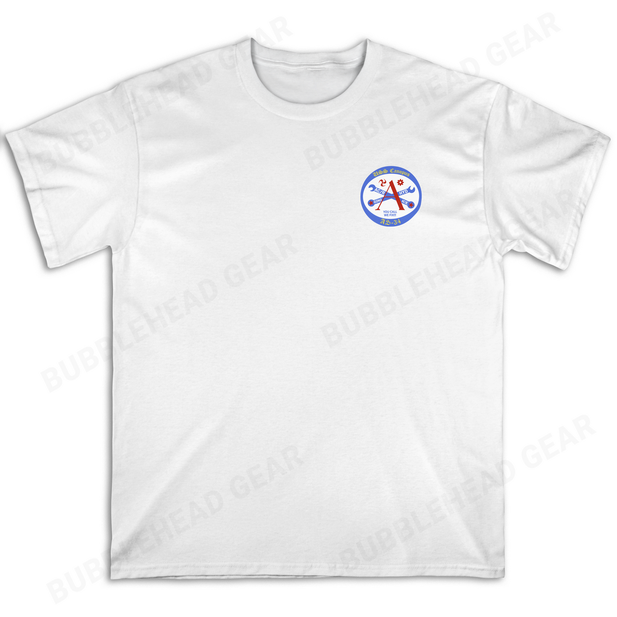 Submarine Tender Cotton T-Shirt with Ship Patch