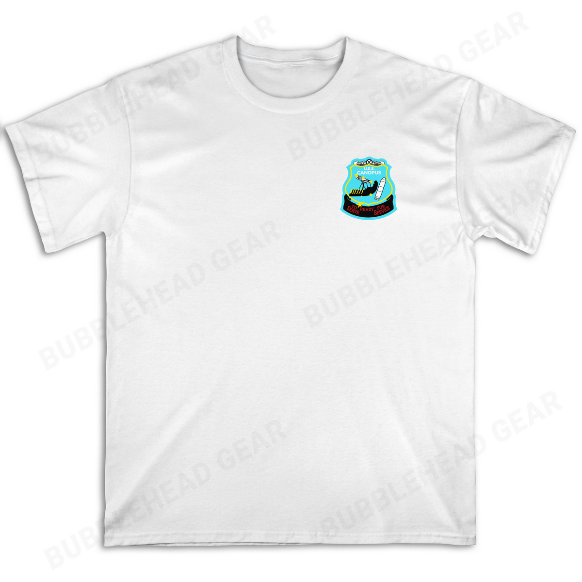 Submarine Tender Cotton T-Shirt with Ship Patch