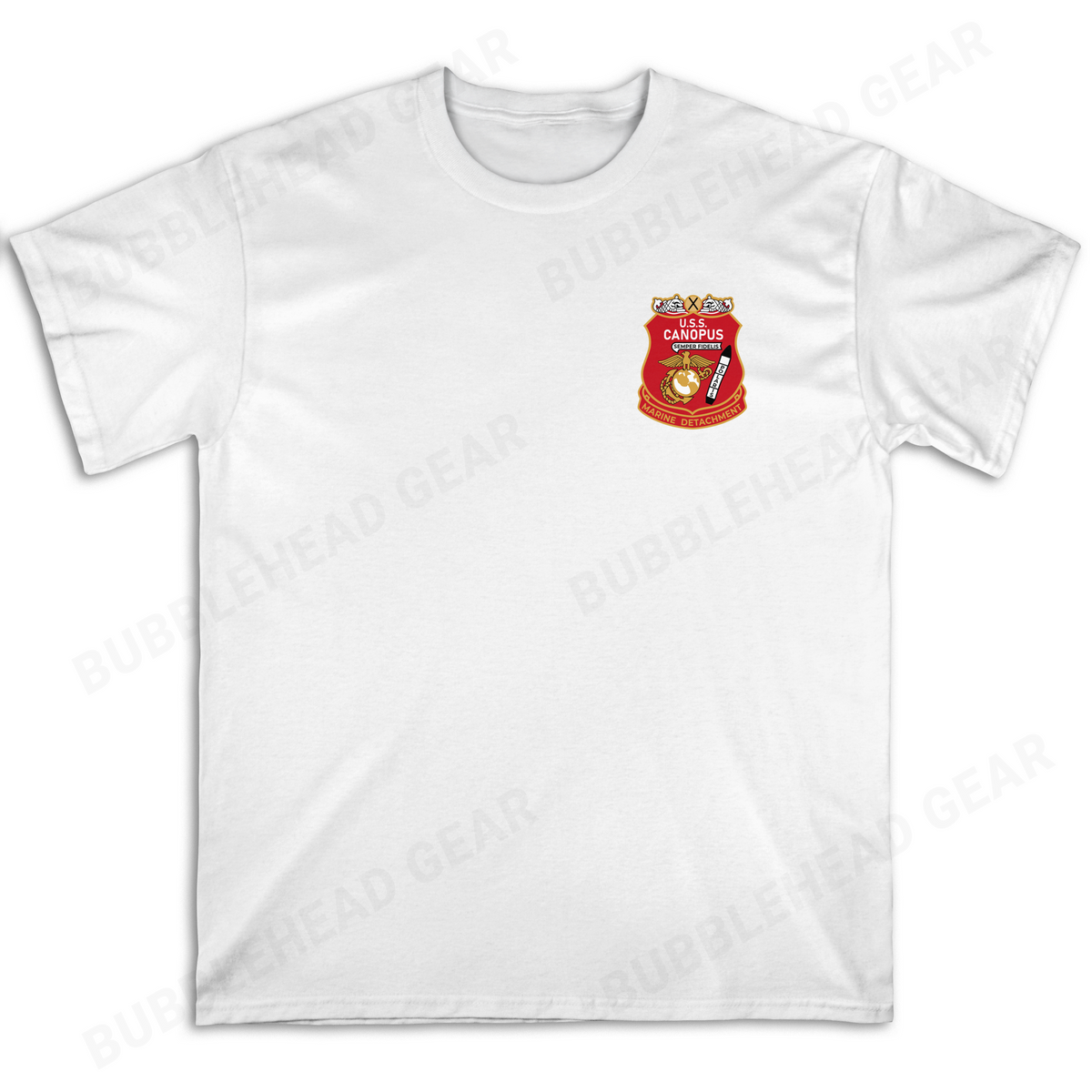 Submarine Tender Cotton T-Shirt with Ship Patch