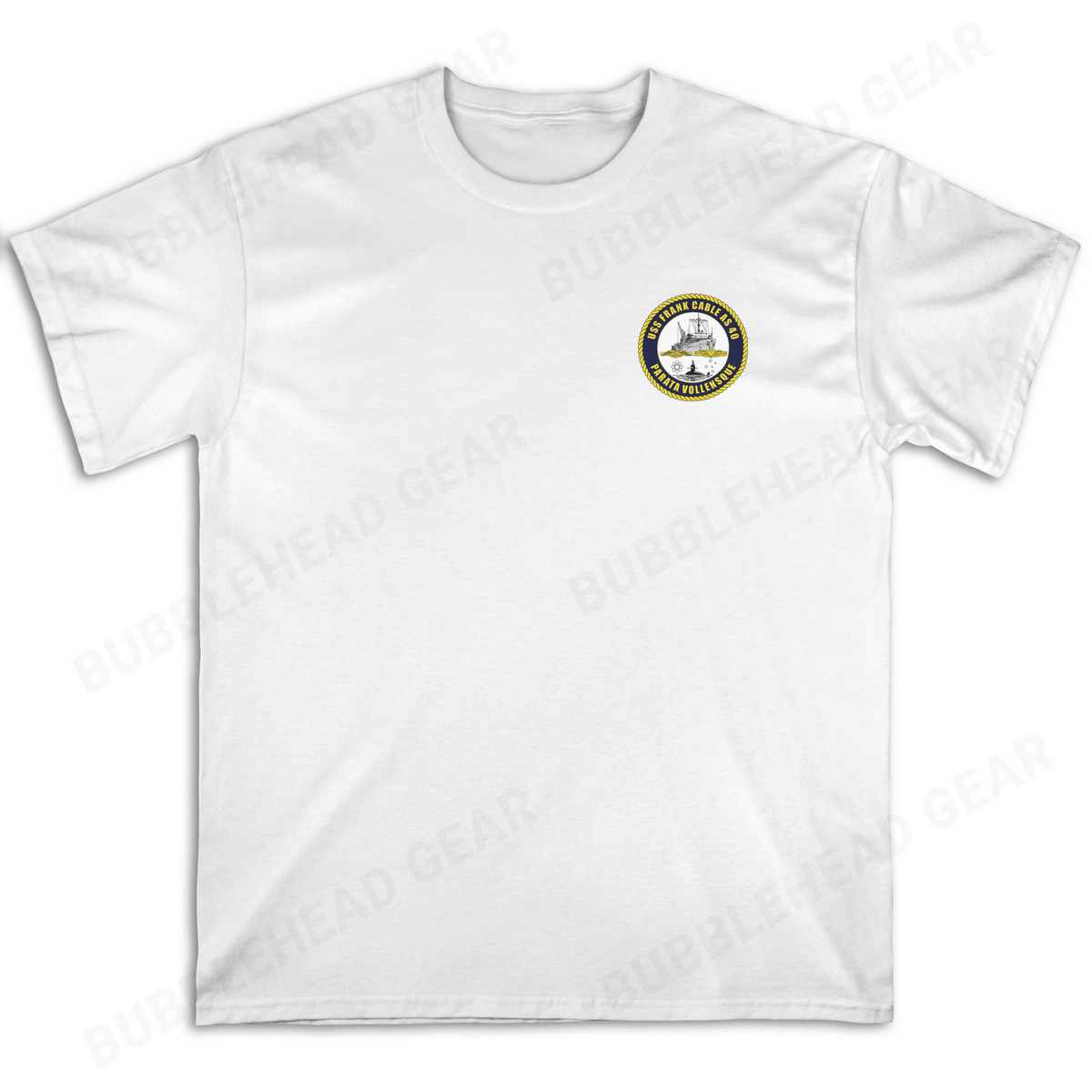 Submarine Tender Cotton T-Shirt with Ship Patch