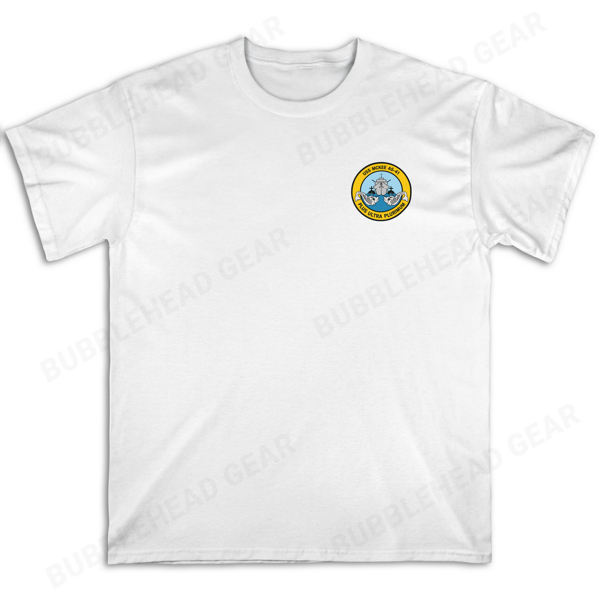 Submarine Tender Cotton T-Shirt with Ship Patch
