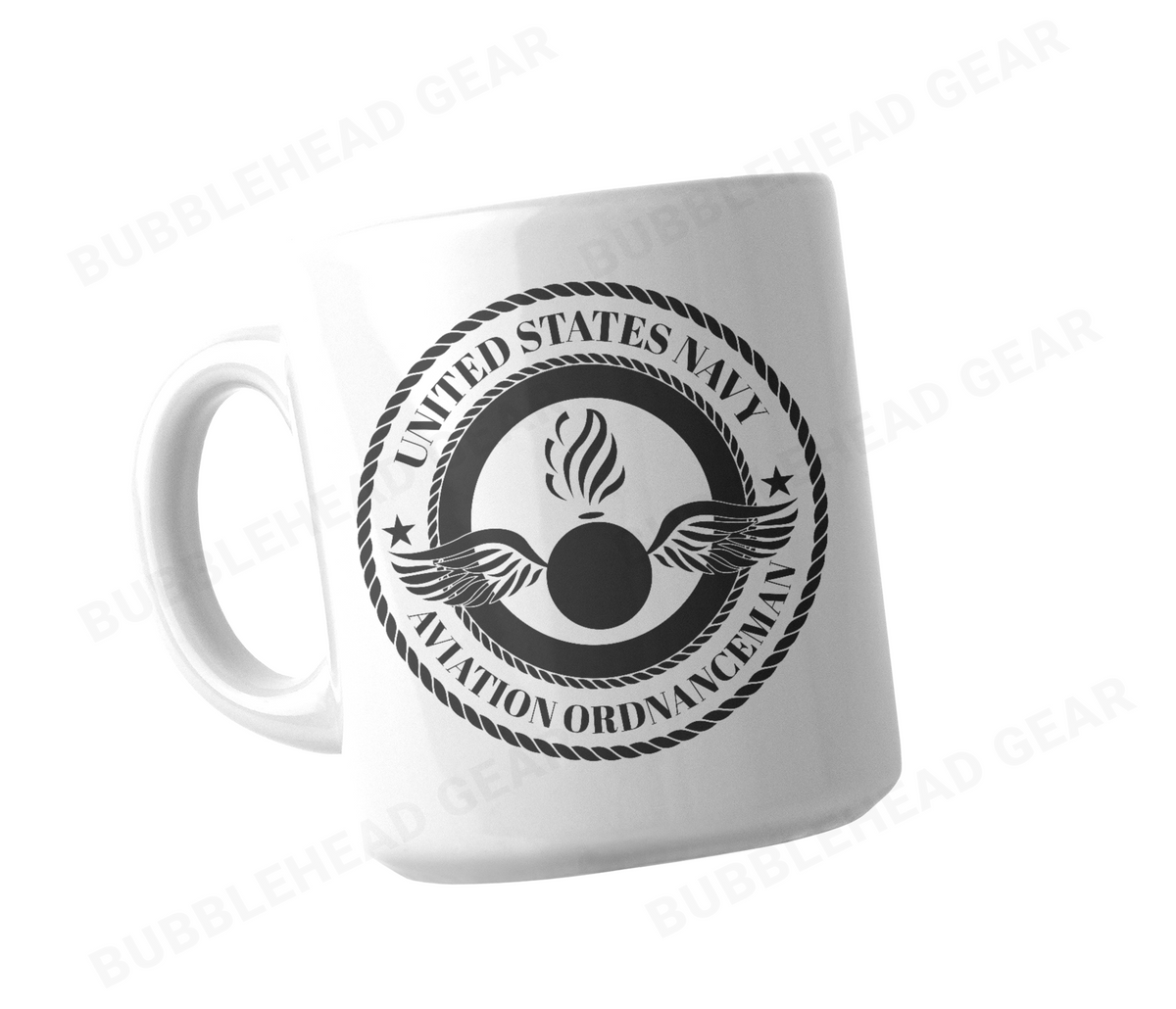 Navy Rating Logo Customizable Coffee Mug, 11 oz