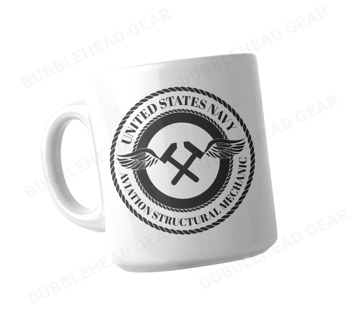 Navy Rating Logo Customizable Coffee Mug, 11 oz