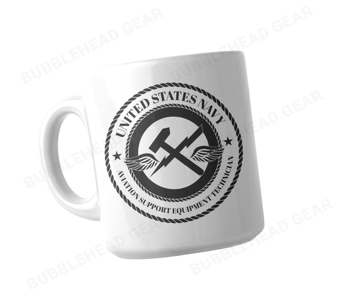 Navy Rating Logo Customizable Coffee Mug, 11 oz