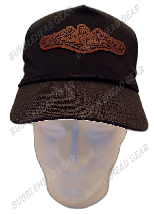 Submarine Dolphins 4" Leatherette Patch Trucker Cap