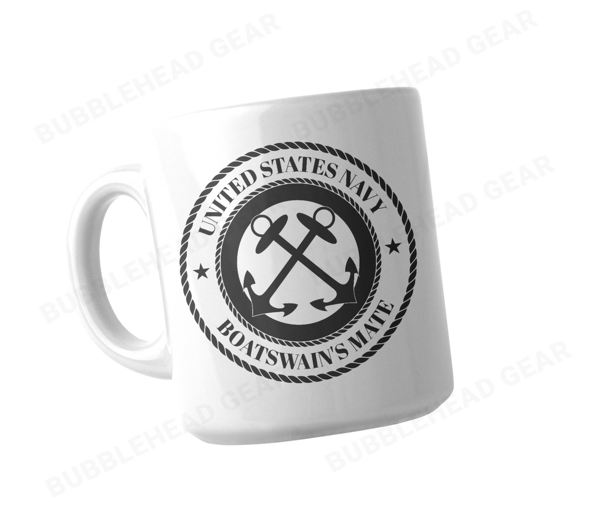 Navy Rating Logo Customizable Coffee Mug, 11 oz