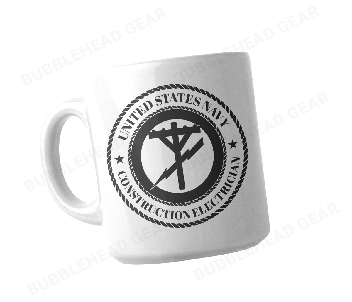Navy Rating Logo Customizable Coffee Mug, 11 oz
