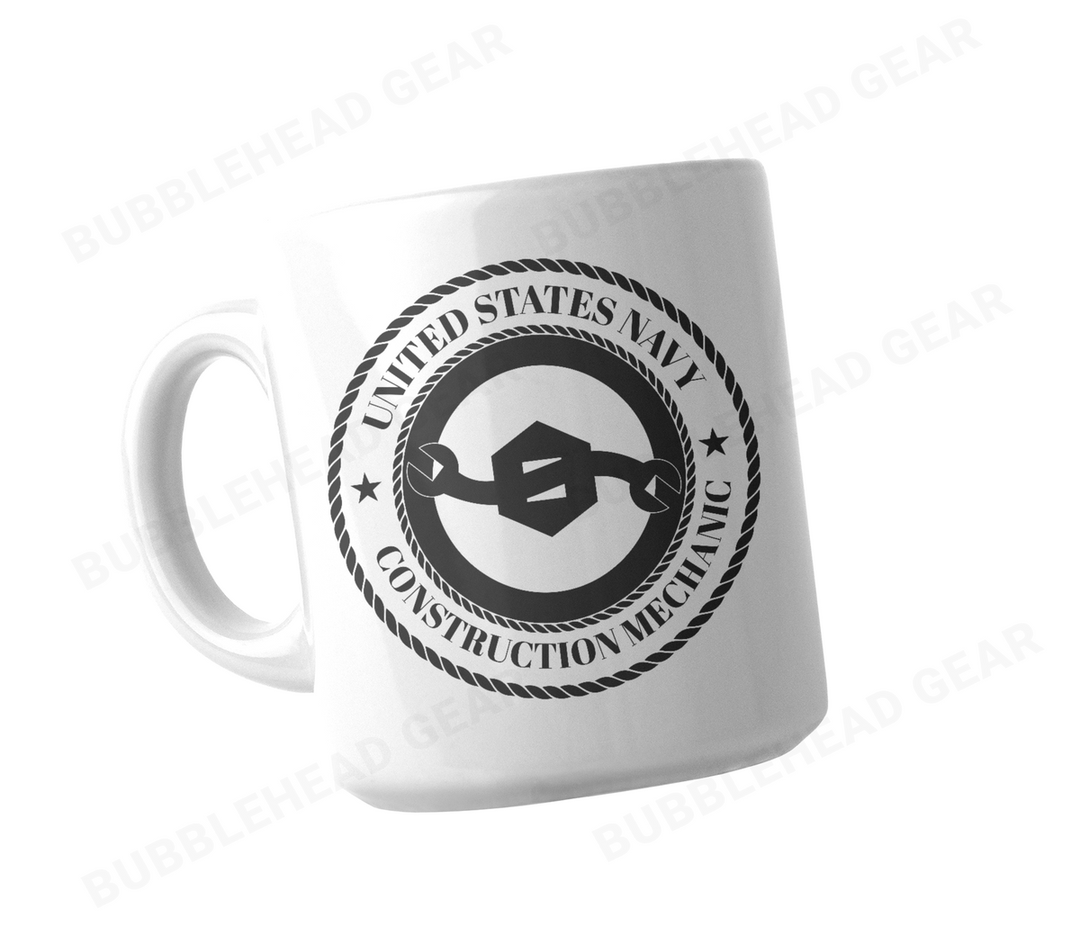 Navy Rating Logo Customizable Coffee Mug, 11 oz