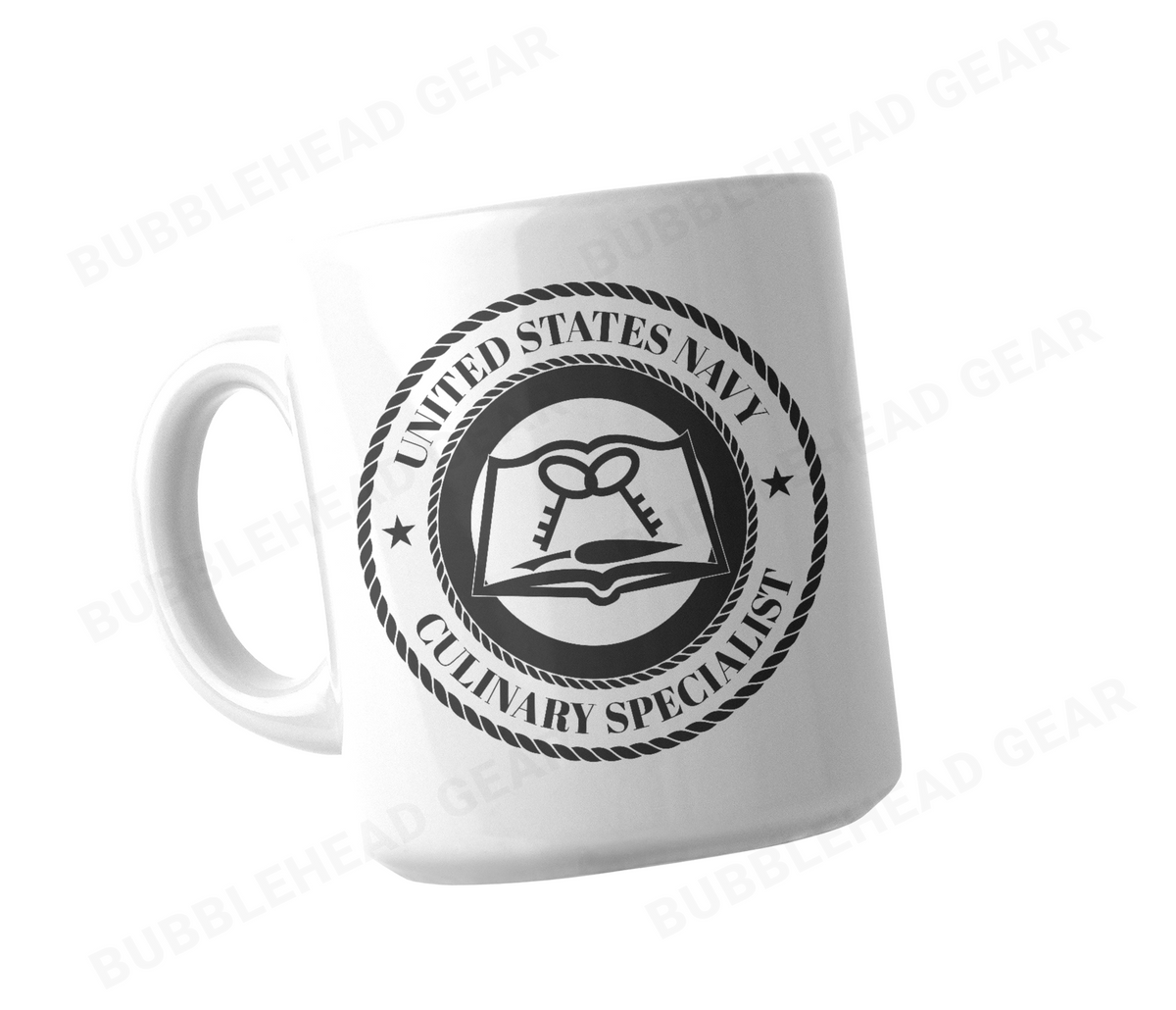 Navy Rating Logo Customizable Coffee Mug, 11 oz