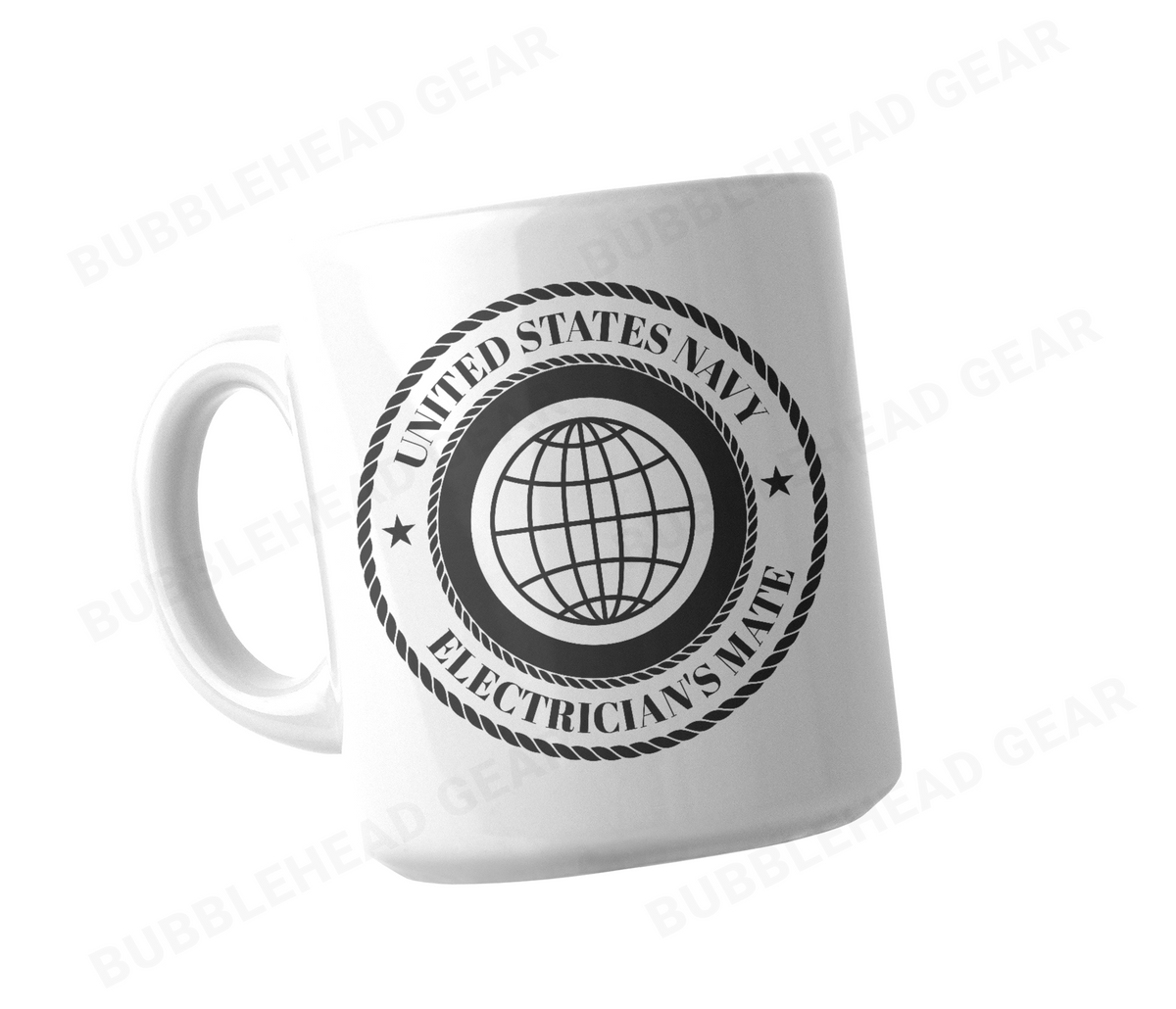 Navy Rating Logo Customizable Coffee Mug, 11 oz