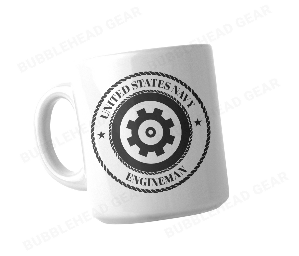 Navy Rating Logo Customizable Coffee Mug, 11 oz
