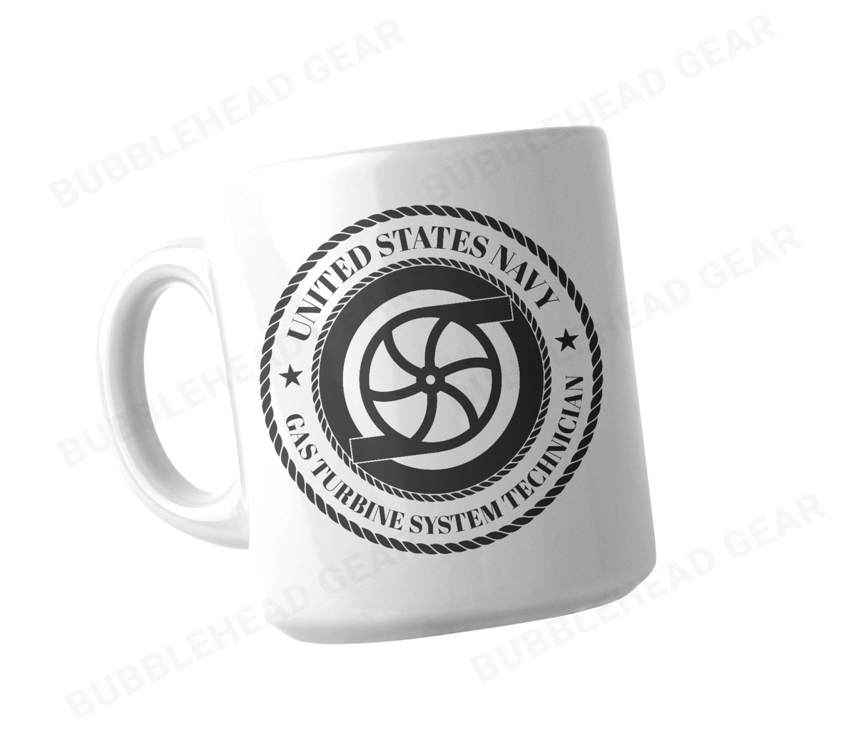 Navy Rating Logo Customizable Coffee Mug, 11 oz