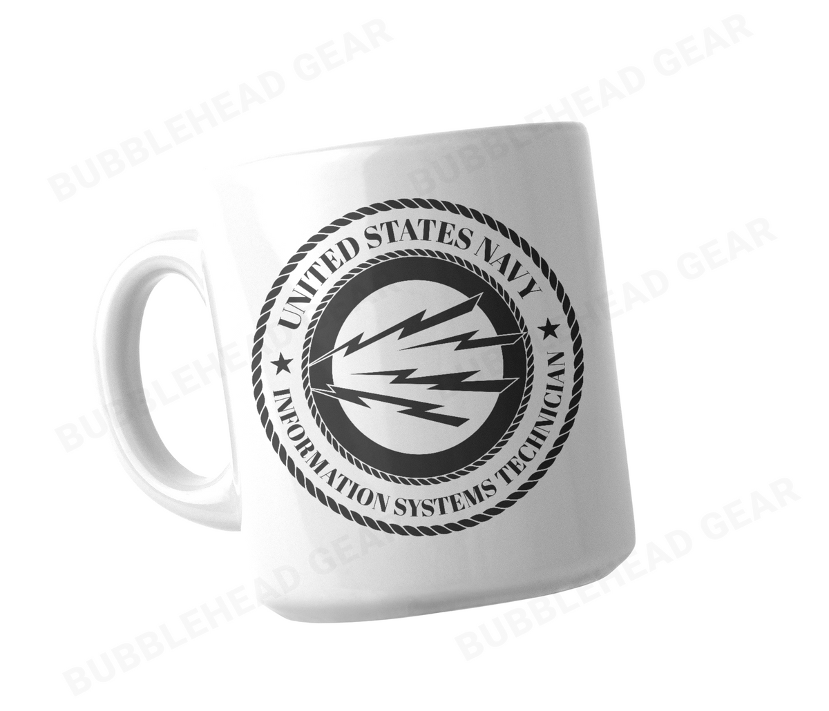 Navy Rating Logo Customizable Coffee Mug, 11 oz