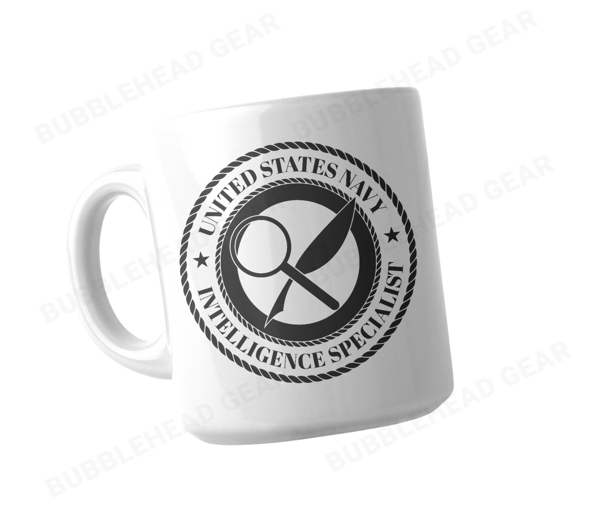 Navy Rating Logo Customizable Coffee Mug, 11 oz