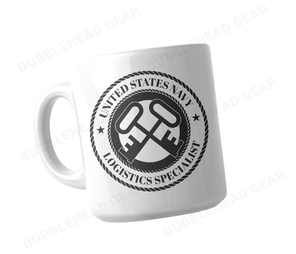 Navy Rating Logo Customizable Coffee Mug, 11 oz
