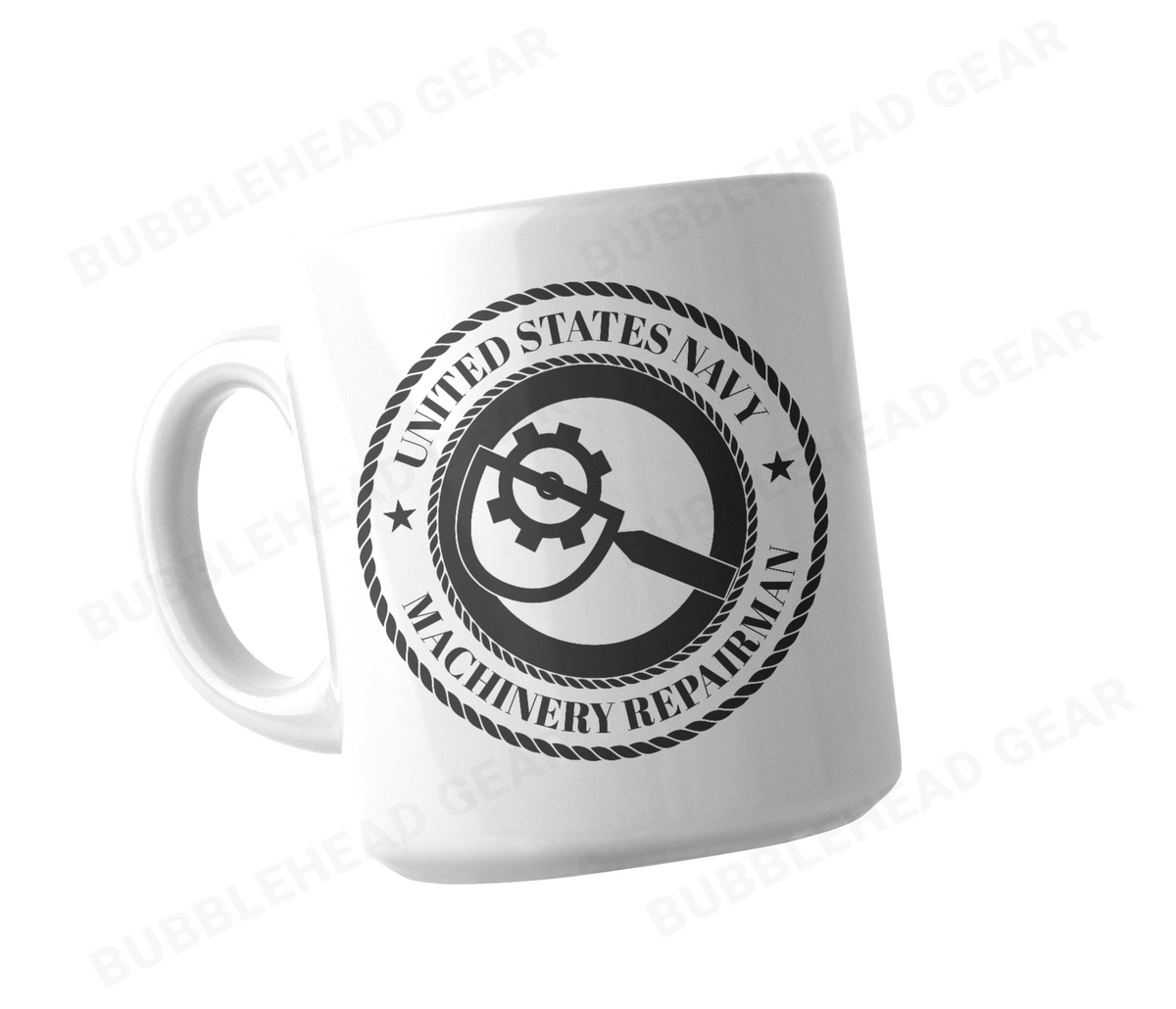 Navy Rating Logo Customizable Coffee Mug, 11 oz
