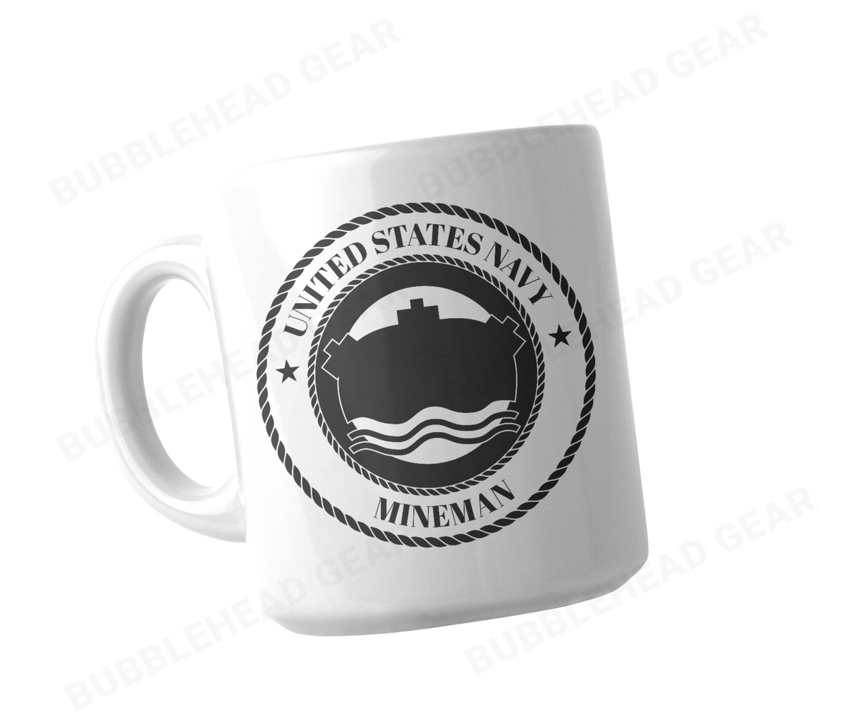 Navy Rating Logo Customizable Coffee Mug, 11 oz