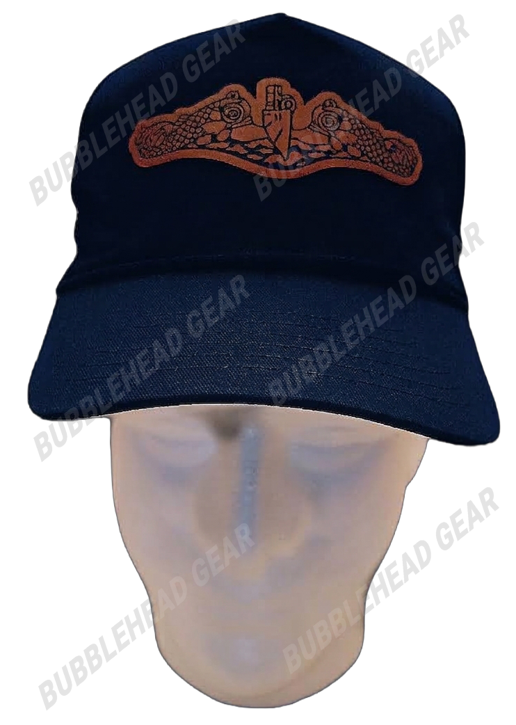 Submarine Dolphins 4" Leatherette Patch Trucker Cap