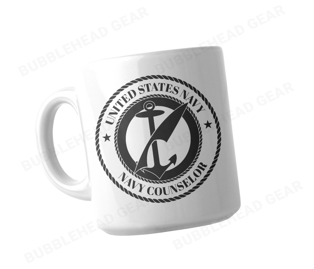 Navy Rating Logo Customizable Coffee Mug, 11 oz
