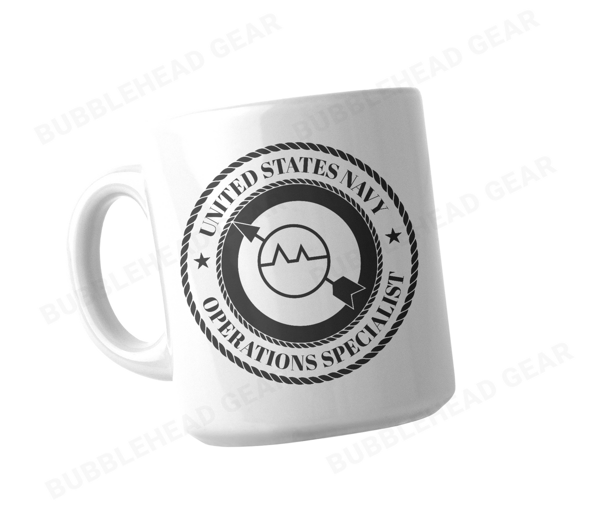 Navy Rating Logo Customizable Coffee Mug, 11 oz